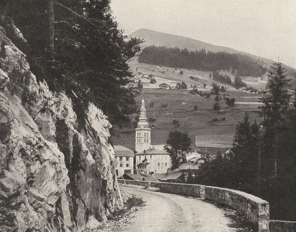 HAUTE-SAVOIE. La Clusaz (1, 040 mètres d'altitude)  1903 old antique print